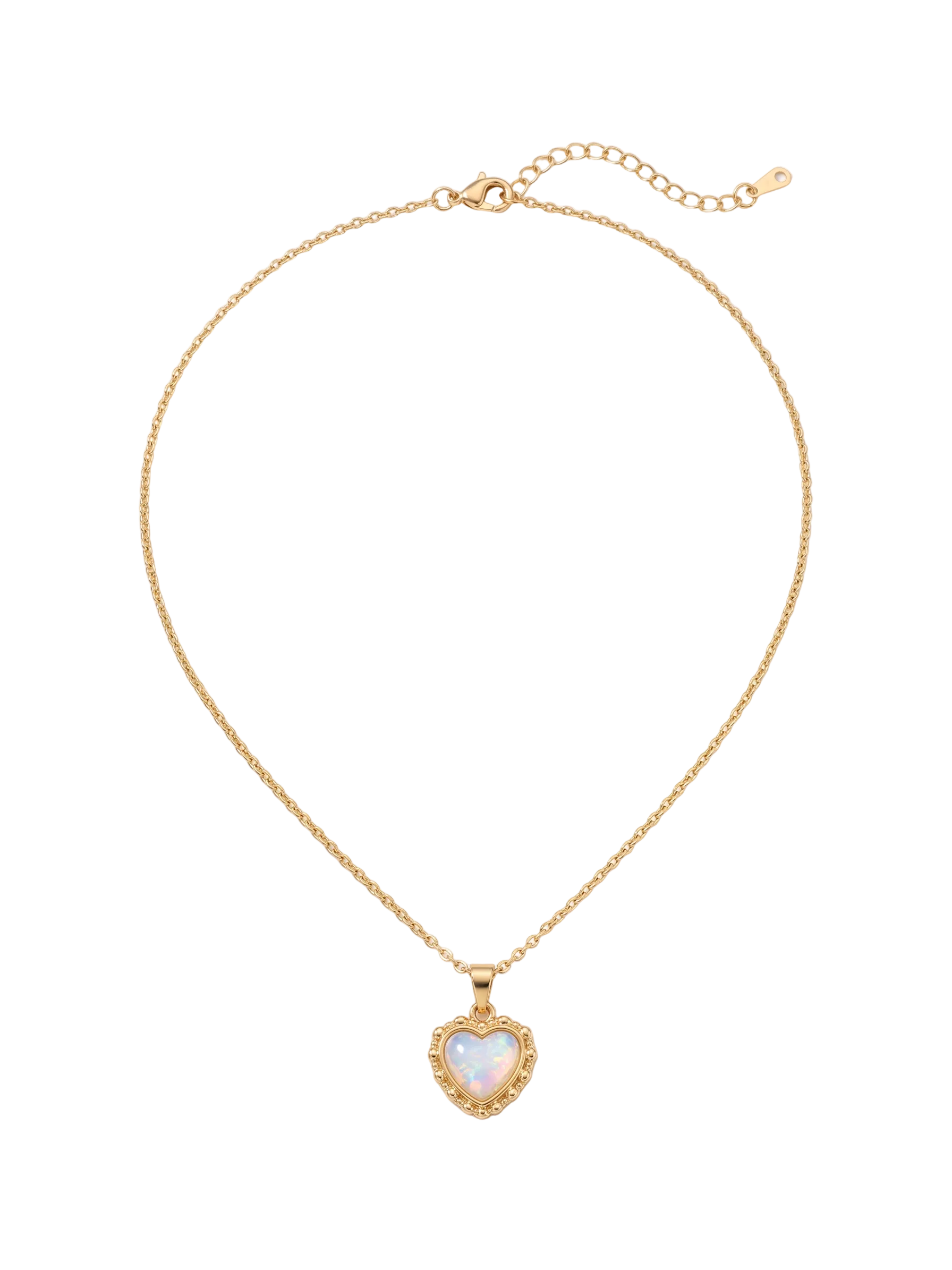 cosmic heart pendant gold