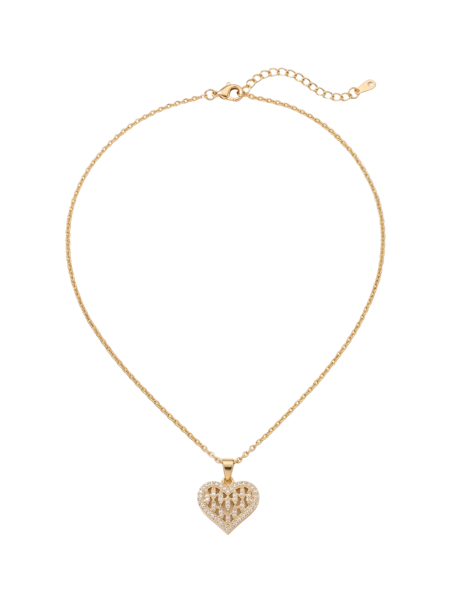 Adoria Mesh Heart Necklace
