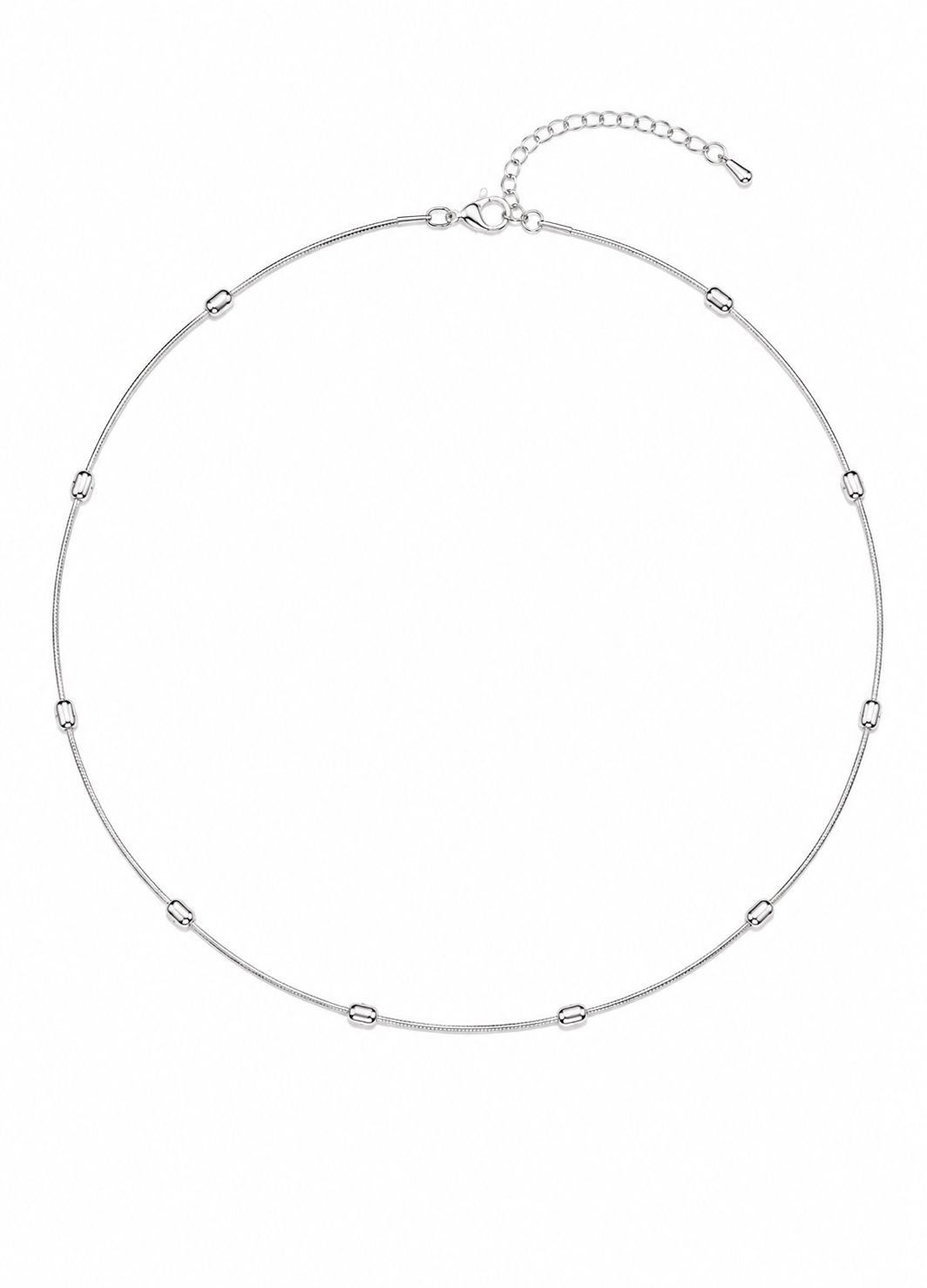 Orelva Silver Orbit Chain Necklace for Women